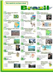 English Worksheet: Brazil