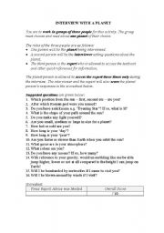 English worksheet: Universe