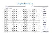 English worksheet: Family 