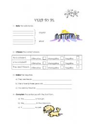 English Worksheet: Verb to be