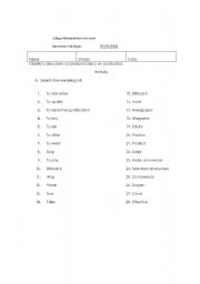 English worksheet: Advertising vocabulary 