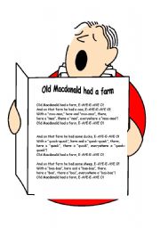 English Worksheet: Song: Old Macdonald had a farm
