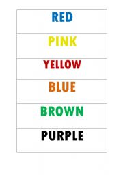 English Worksheet: Confusing colours