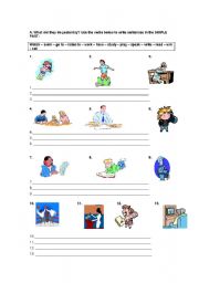 English worksheet: Simple Past Tense