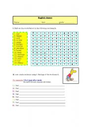 English worksheet: feelings 