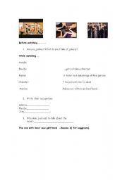 English worksheet: Friends - The one with Ross new girlfriend