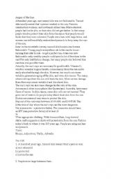 English Worksheet: about sun and our skn