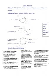 English Worksheet: BODY IDIOMS