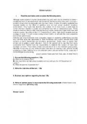 English Worksheet: TERM PAPER