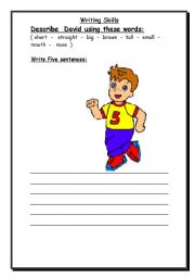 English worksheet: Writing