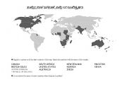English Worksheet: ENGLISH-SPEAKING COUNTRIES