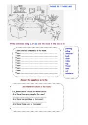 English Worksheet: There to be