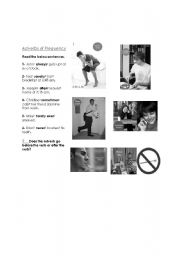 English Worksheet: Awareness Raising- adverbs of frequency