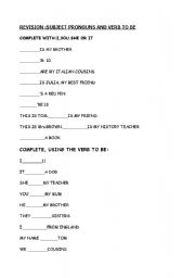 English worksheet: GRAMMAR TEST ABOUT SUBJECT PRONOUNS