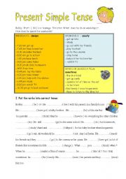 English Worksheet: Present Simple Tense