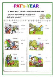 English Worksheet: Seasons 1