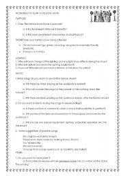 English worksheet: Fundraiser or multidisciplinary project: Fashion Show planning guide checklist worksheet