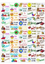 English Worksheet: 65 Reward Stickers 