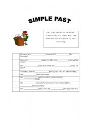 English worksheet: Simple past - Put the story in order