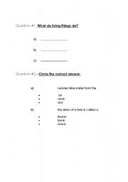 English Worksheet: Science