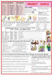 English Worksheet: Present simple