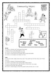 English Worksheet: Community Helpers