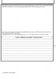 English Worksheet: awareness