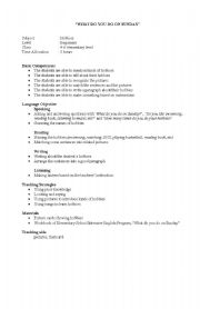 English Worksheet: hobbies