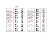 English Worksheet: Telling the time