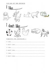 English Worksheet: farm animals