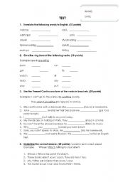 English Worksheet: Present Continuous & Possessive Pronouns
