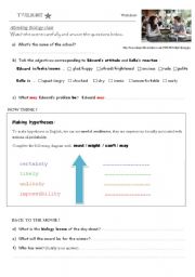 English Worksheet: Twilight - worksheet 2
