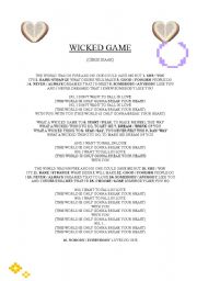 English Worksheet: Wicked game