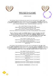 English worksheet: Wicked game