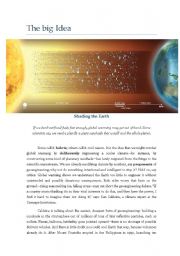 English Worksheet: ADVANCED READING - National Geographic Article on Global Warming - Vocabulary exercises and discussion