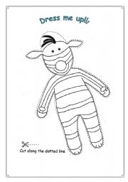 English Worksheet: Dress me!!