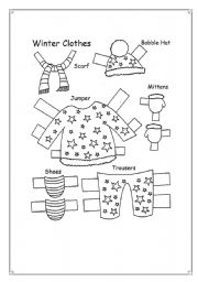 English Worksheet: Winter clothes!