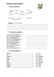 English worksheet: Questions