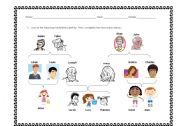 English worksheet: Family tree