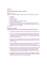 English Worksheet: Case study