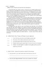 English worksheet: worksheet