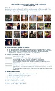 English Worksheet: Film: The bucket list: 