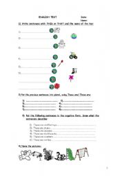 English Worksheet: TEST: TOYS