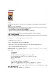 English worksheet: barbershop movie clip worksheet