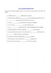 English Worksheet: Preposition Exercise