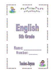 English Worksheet: Cover