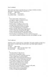 English Worksheet: Conditionals