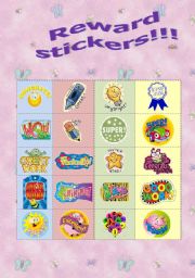 English Worksheet: Reward stickers!