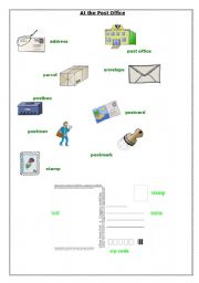 English Worksheet: At the post office