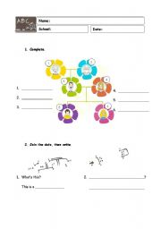 English worksheet: revisions worksheet 1/3